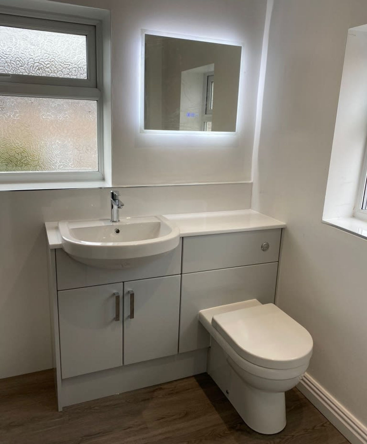 A finished bathroom installed by K.V. Bishton
